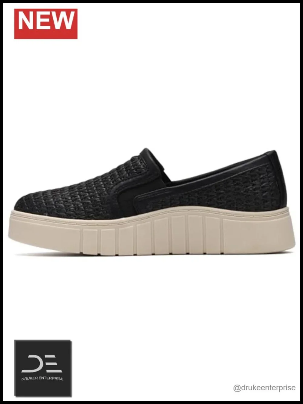 Women's Platform Loafers Slip-On Comfort Foam Textile Shoes
